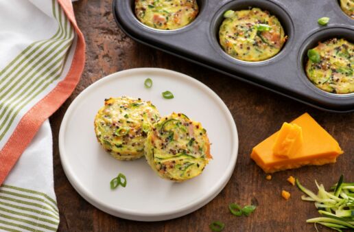 Ham Cheese and Zucchini Breakfast Cups