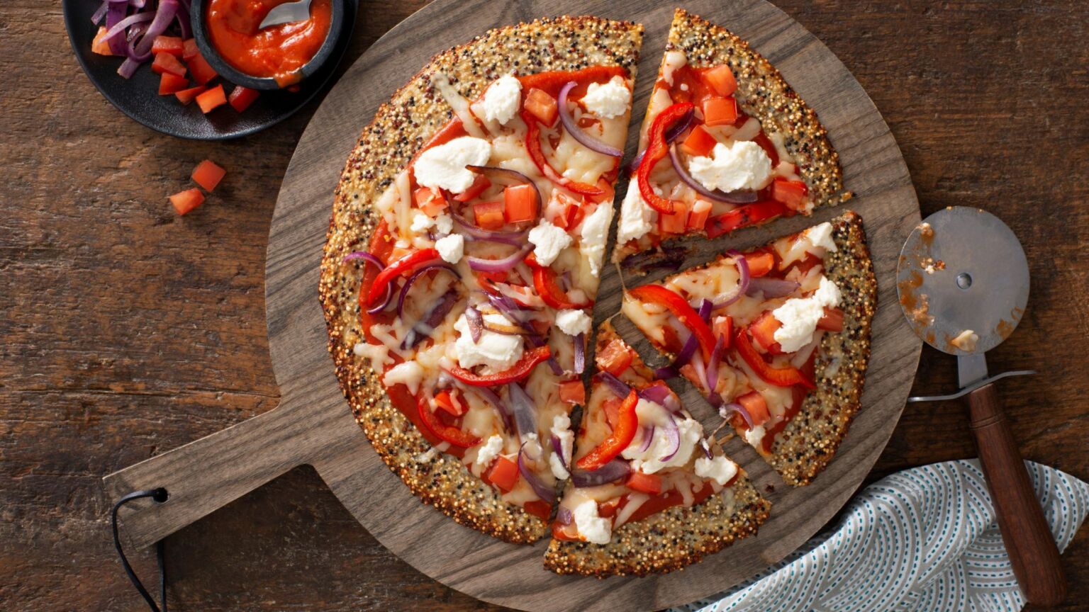 Quinoa Cauliflower Pizza Crust