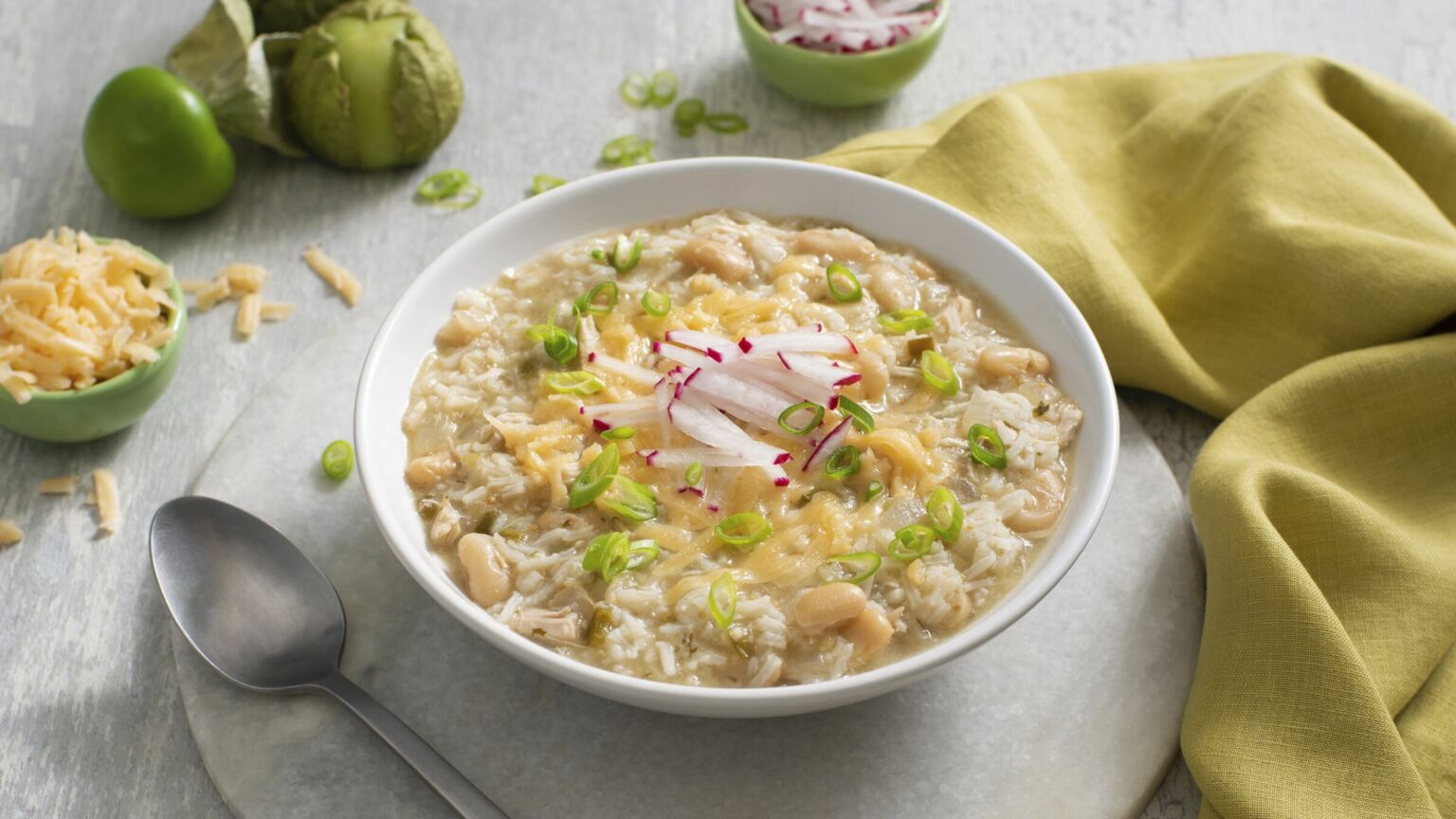 Green Chicken Chili Chicken Rice Recipe