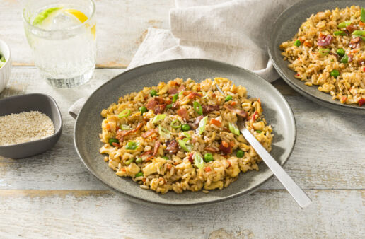 fried-rice-with-bacon-eggs-and-success-garden-and-grains