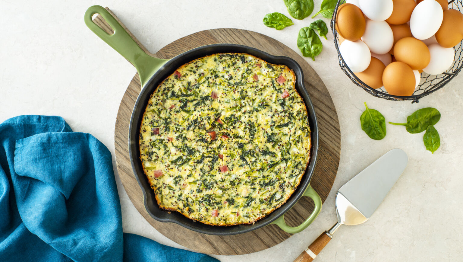 Spinach Quinoa Frittata Recipe