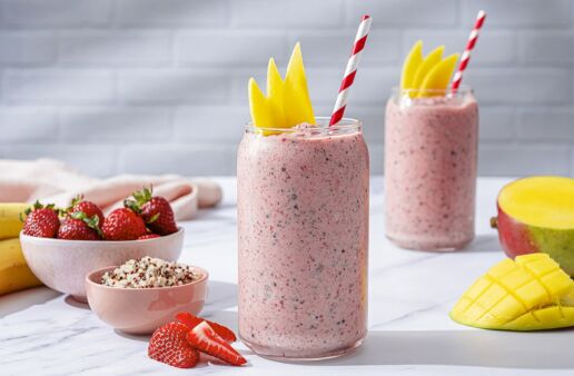 Strawberry Banana Mango Smoothie