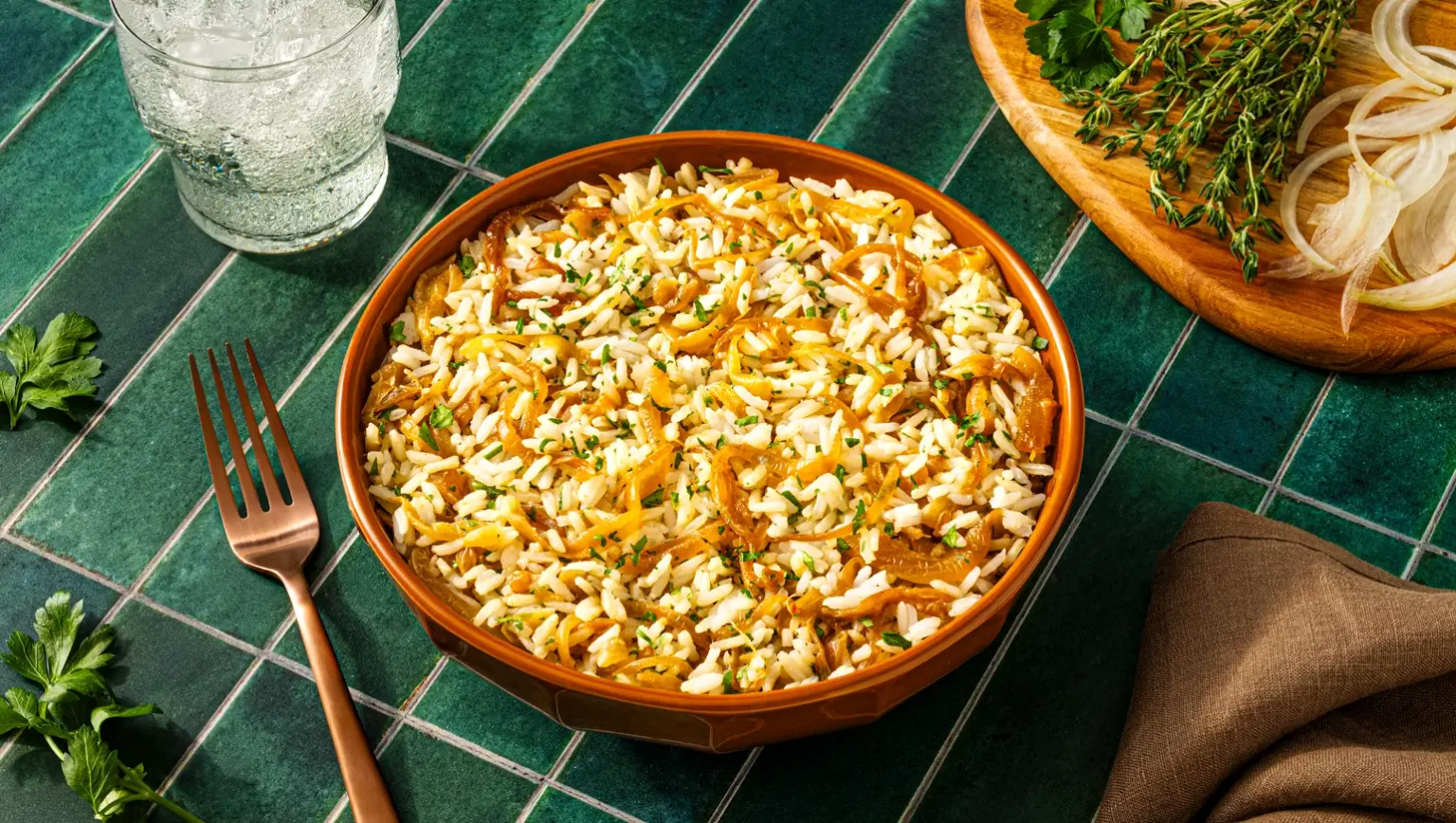 Caramelized Onion & Miso Rice Stuffing