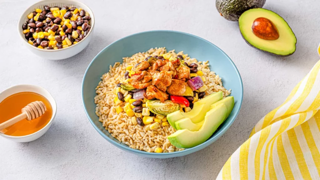 honey chipotle chicken rice bowl recipe