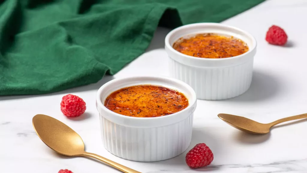 raspberry rice pudding brulee